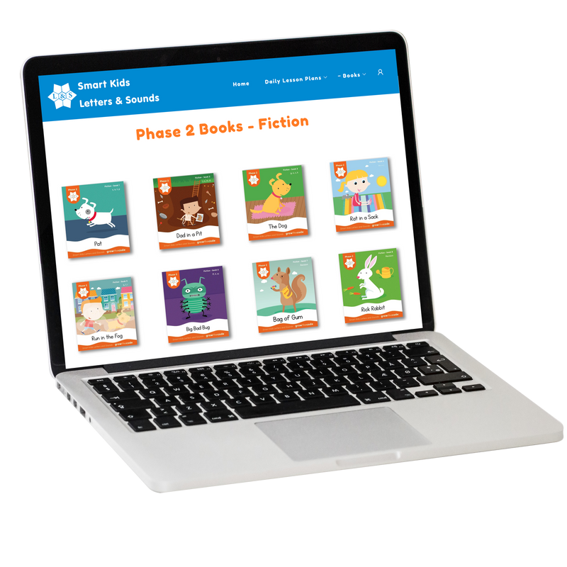 Letters and Sounds books and worksheets subscription