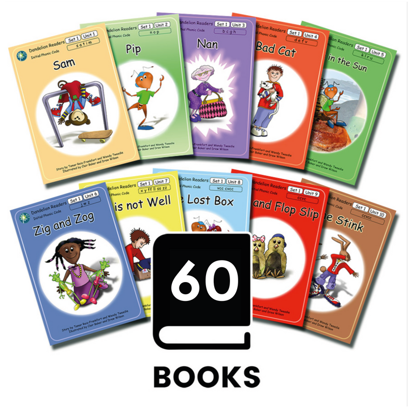 Dandelion Readers Units 1-10 - Set 1 (Guided Reading - 60 books)